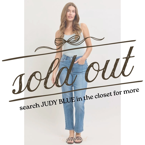 Judy Blue High Rise Medium Wash Classic Slim Straight Jeans Stretch Various NEW